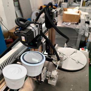 High Efficiency Mercedes And BMW Filter Screen End Cap Sealant Making Machine