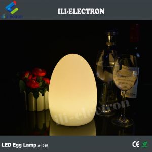 egg shape plastic led table lamp