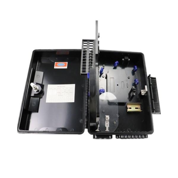 China Factory 24 Port Fiber Optic Distribution Black IP65 ABS Box Manufacturers