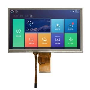 Cheap 7 Inch TFT LCD 800x480 Dots Display RGB 24 Bit Interface With Resistive Touch Panel for sale