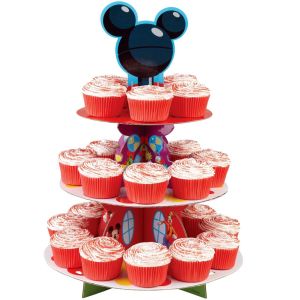 Printable Cardboard Party Cupcake Stand , 3 Tiered Cupcake Display Stand