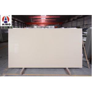 Cheap Fresh White Quartz Stone Slab polish surface With SGS NSF Certification for sale