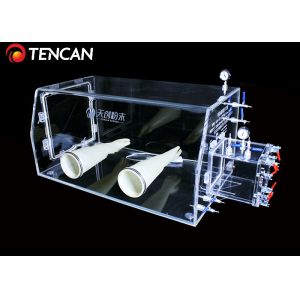 Cheap Laboratory Transparent Glove Box Water and Oxygen Removal 30mm Thickness for sale