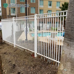 Anti-Graffiti Horizontal Tubular Fence Easy Clean Surface