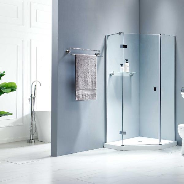 Satin Bath Accessories Mounting Kit ODM Wall Install Modern Sanitary Fittings