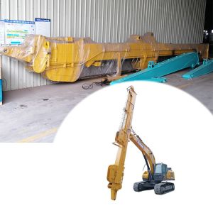 Stronger Excavator Telescopic Arm With Grapple Long Reach Telescopic Cylinder