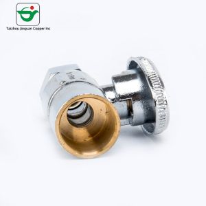 Oval Handle Chrome Finishing CPVC Brass Stop Valve