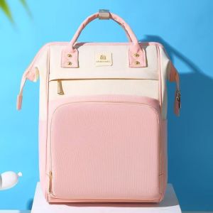 Lightweight Waterproof Mom Backpack Large Capacity Soft Handle Handheld Shoulder