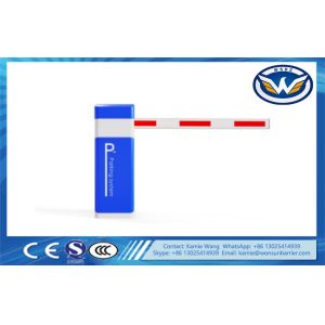 China Speed Adjustable Traffic Barrier Gate 24V DC Brushless Motor Car Park Barrier With 6m Arm on sale