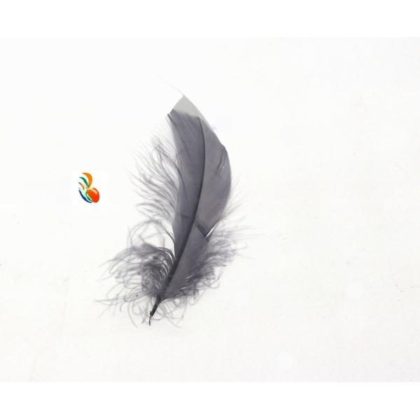 Handmade Two Tone Stripped Goose Carnival Feathers For Personalized Crafts