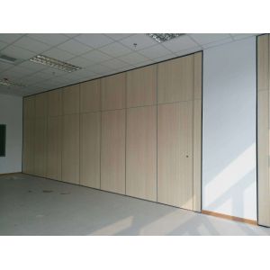 Movable Folding Partition Wall System Aluminium Frame Melamine Finish