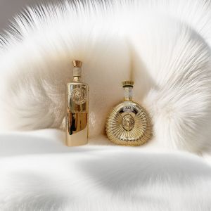 Electroplating Decorated Embossed 750ml premium whiskey bottle