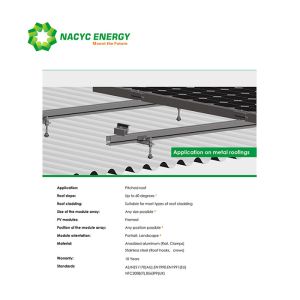 Durable Pitched Roof Mounting System Metal Roof Mounting Systems Solar Panel