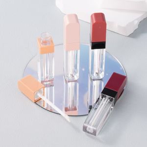 Metallic Material Type 3G Empty Beveled Mouth Lipstick Tube With Rubber Seal