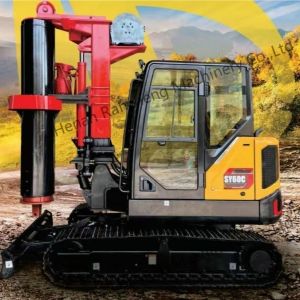 RCQ-10C Mini Hydraulic Rotary Piling Rig with Kubota Diesel Engine 36KW