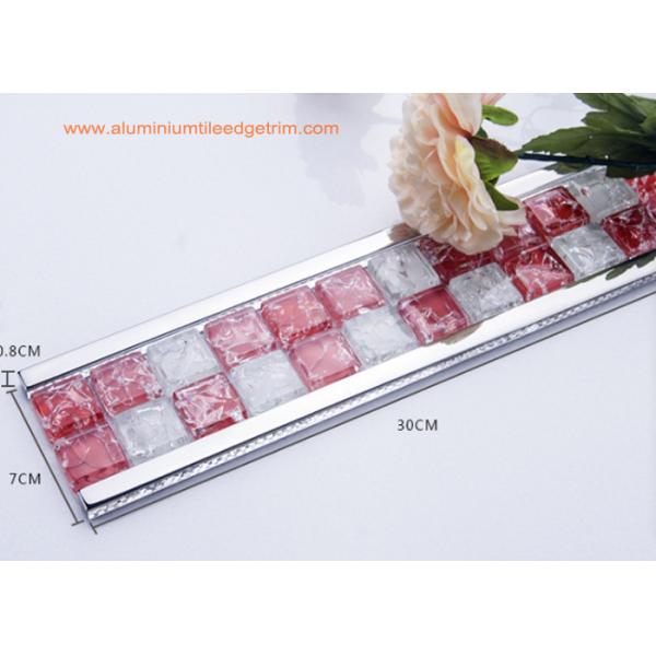 Quality Instant Mosaic Tile Edge Trim With Aluminium Frame For Bathroom Border wholesale