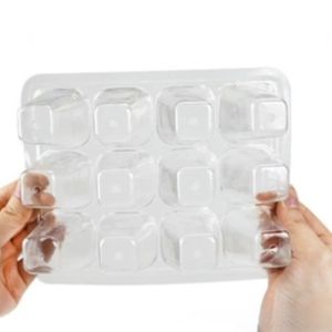 12 Hole PP/PET Clear Seedling Tray Biodegradable Black Reusable Planting Tray