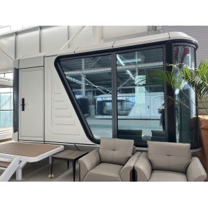 Luxurious Space Capsule House Living Galvanized Steel Structure Broken Bridge