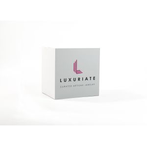 CMYK Rigid Candle Boxes , Embossing Shoulder Neck Box With Lift Off Lid