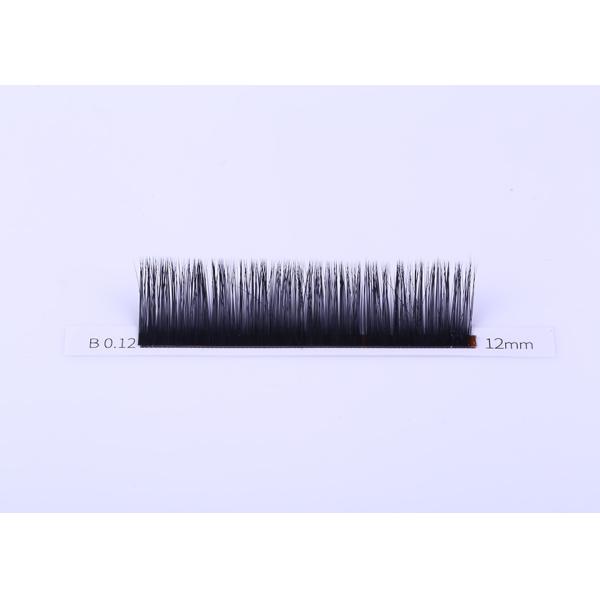Volume 0.12MM Flat Eyelash Extensions , Ellipse Flat Lashes Synthetic Fiber Material