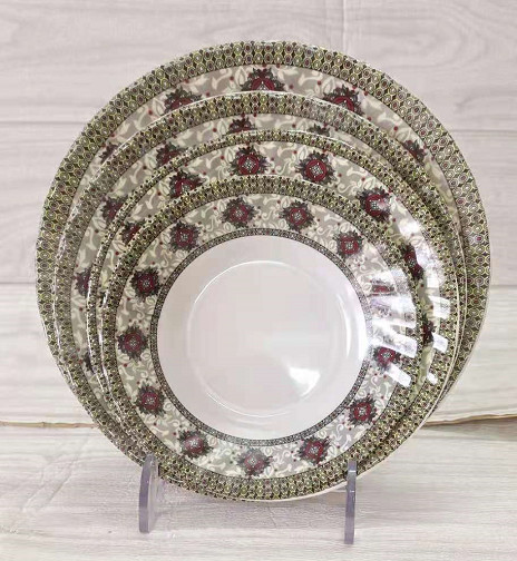 Quality High Heat Resistance Melamine Salad Plate for Customized Serving wholesale