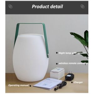 led moon light with speaker for camping