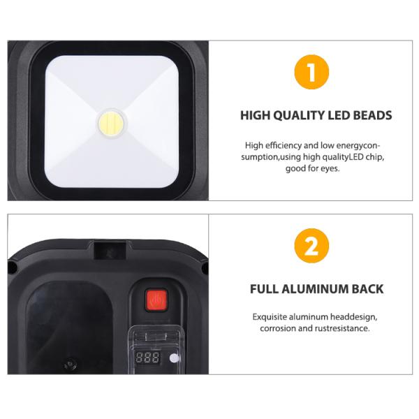 3000LM Folding Outdoor Working Light IP54 Portable Flood Light Rechargeable