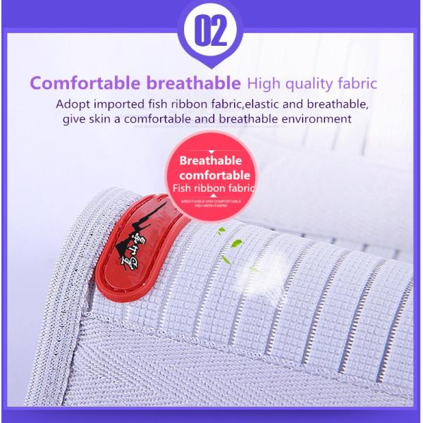 Grey Waist Support Belt Lumbar Disc Strain Medical Steel Plate Protruding Fixed