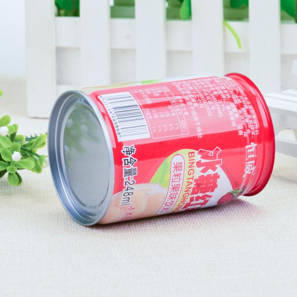 248ml Aluminum Beer Cans Fruit With Easy Open Lids