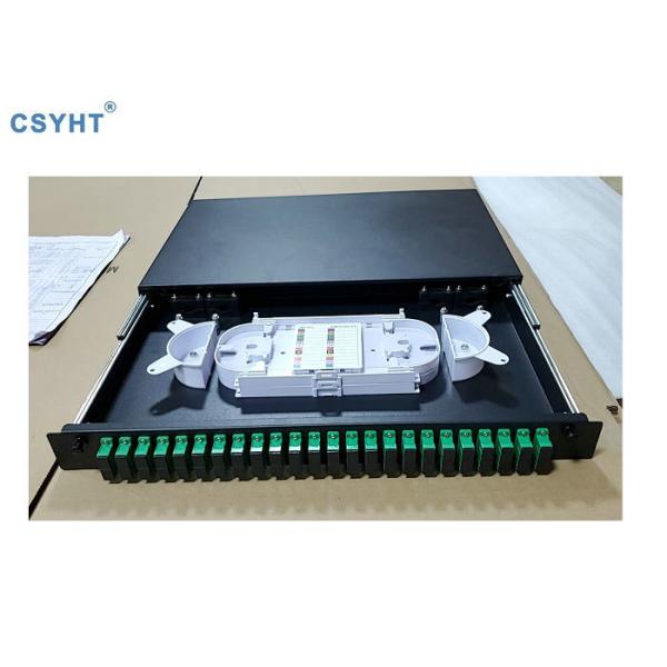 Quality SC APC 19" 1RU 48FO ODF Optical Distribution Frame FTTB For Fiber Network wholesale