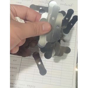 China Custom Precision Stainless Steel Retainer Washers / Spacer Tabs – Double-Hole Flat Stamped Plates for Tools & Assemblies** on sale