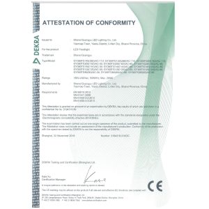 Shanxi Guangyu Led Lighting Co.,Ltd. Certifications