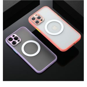Iphone 12 Pro Max Magsafe Shockproof Matte Iphone Case Support Wireless Charging