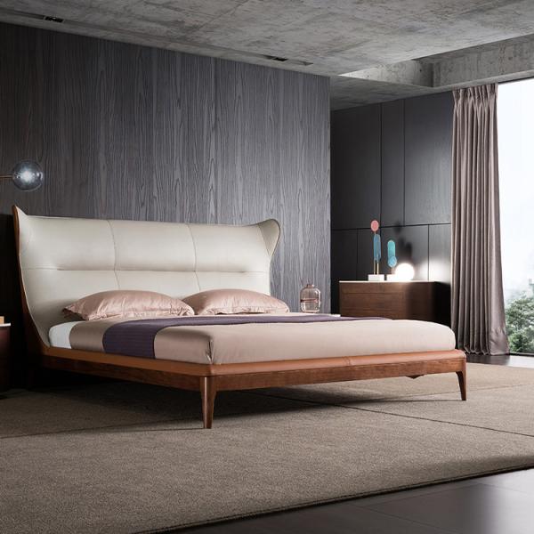 Quality King Size Platform Leather Back Bed Frame wholesale