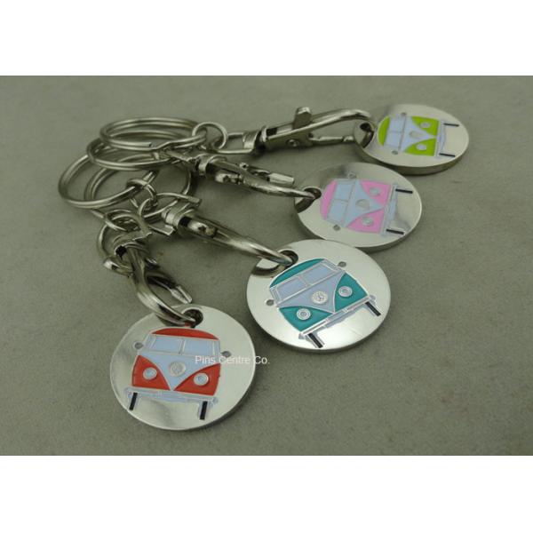 Quality Custom Supermarket Shopping Token , Iron Stamped Trolley Coin Token wholesale
