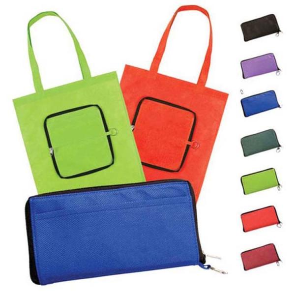 Quality Tote Zipped 80gsm 38X40cm Foldable Non Woven Bag wholesale