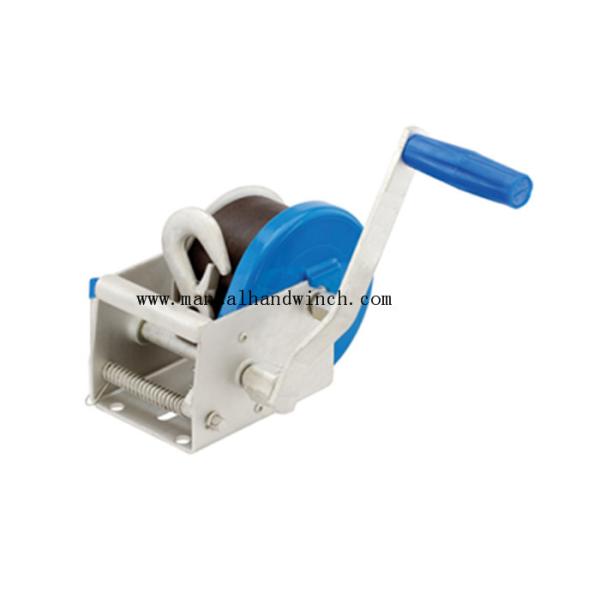 Sailboat Marine Hand Winch 1700lbs Two Speeds Hexangular With Webbing Light