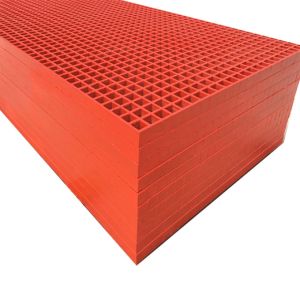 Pulp And Paper FRP Floor Grating Antislip Molded Fiberglass