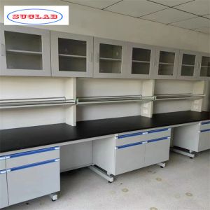 Standard Size White Chemistry Lab Workbenches Ensuring Precise Experimental