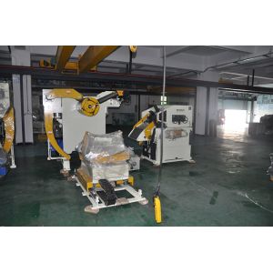 Double Head Material Frame Decoiler And Straightener Servo Feeder Automation