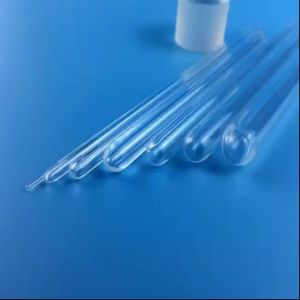 Customize High Temperature Resistance Transparent One End Sealed Clear Silica