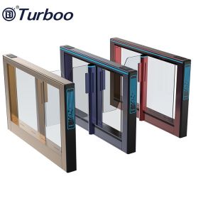 200V AC Speed Gate Turnstile With Acrylic Arm Servo Brushless Motor For Office