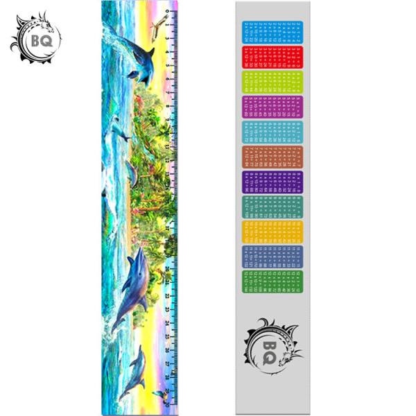 Promotional PET 3D Lenticular Printing Services Plastic Rulers / Lenticular