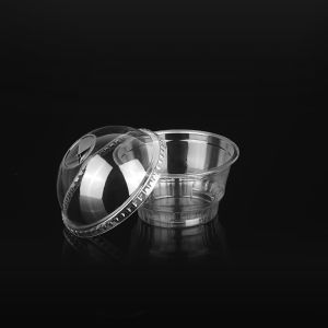 Custom Compostable PLA Disposable Dessert Sauce Cups Biodegradable Portion