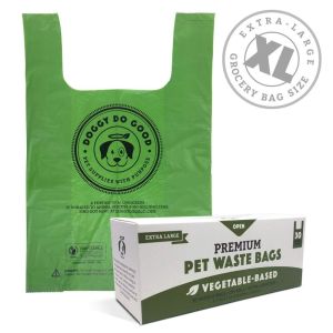 Heavy Duty Biodegradable Dog Poop Bags Easy Open With Matte Texture