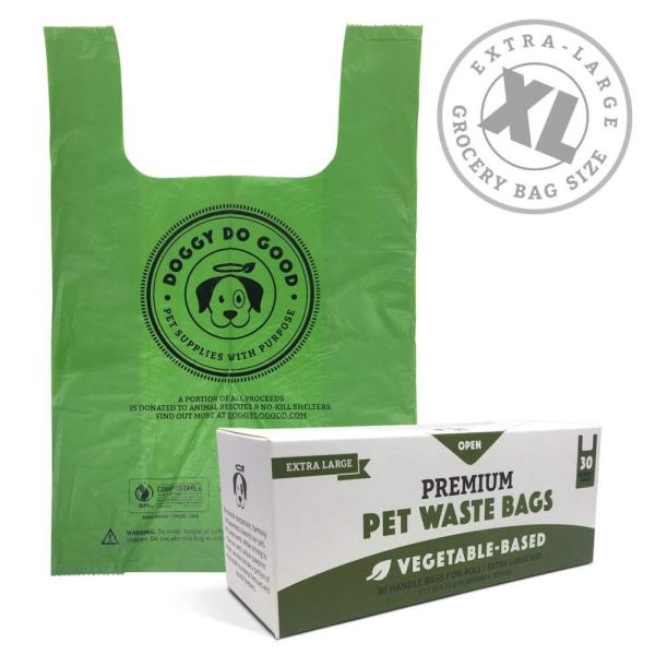 Quality Heavy Duty Biodegradable Dog Poop Bags Easy Open With Matte Texture wholesale