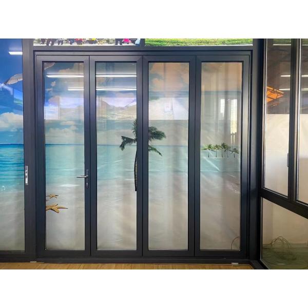 Quality Heavy Duty Aluminum Folding Door with 50mm 70mm 80mm Frame Width and Smooth Operation wholesale