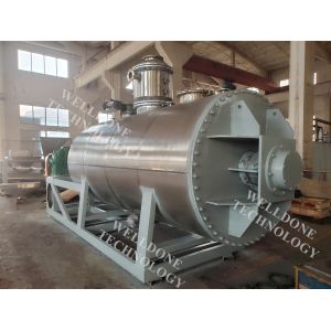 25000L Titanium Hot Water Low Temperature Heating Vacuum Paddle Dryer Continuous