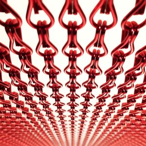 China Decorative Aluminium Chain Strip Metal Mesh Curtain on sale