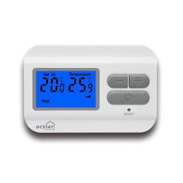 Quality White Household Air Conditioning Wired Room Thermostat With LCD Display wholesale